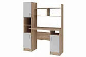 ПКС-6 Уголок школьника Дуб сонома/белый глянец ЛДСП
