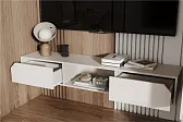 ЛАРИО Тумба под ТВ ТМ-001 Корпус - Кашемир 2,75