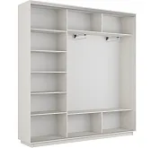 Шкаф-Купе трехдверный Экспресс 2200/2100/60 ДСП Ясень Анкор свет. /Зеркало/Ясень Анкор свет.