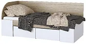 БЕАТРИС Кровать-софа КР900 Дуб сонома/Белый глянец