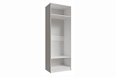 Шкаф Мадрид (0,8) белый/ателье светлое