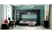 Aurelio 80 Кровать Антрацит-Блеквуд Сатиновый