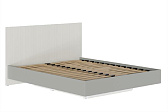 СЕЛЕНА Кровать МДФ КР-002 с ортопедом Фасад ЛДСП - Шиншилла Серая Фасад МДФ - матовая Кварц Грей