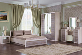 ОКТАВА Кровать 1200 (спальня) Клабхаус серый