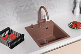 Мойка ULGRAN U-406 510*450 мм терракот 307