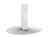 FEDERICA ШО-01 шкаф для одежды Белый бриллиант/Белый бриллиант