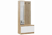 БОСТОН ЛАЙТ Прихожая Корпус - Дуб Крафт золотой К003  Фасад ЛДСП - Белый (Гладкий)