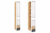 Лойс 85 (молодежная) Шкаф МЦН Дуб золотистый/Белый/Графит//