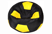 Кресло-Мешок "Мяч" (85*85) съемный чехол (Черно-желтый) НЕЙЛОН
