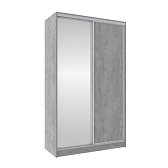 Шкаф-купе 1350 Домашний зеркало/лдсп Atelier светлый