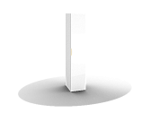 FEDERICA ШО-01 шкаф для одежды Белый бриллиант/Белый бриллиант/Зеркало
