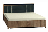 Nature 308 (спальня) Кровать Люкс (1400) Дуб табачный Craft-Черный//