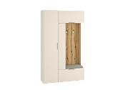 FEDERICA ШП-01 шкаф для прихожей сатин/дуб эвок/глиняный серый
