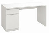 Стол письменный " Твист" однотумбовый белый (левый)