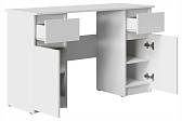 БОСТОН ЛАЙТ Стол письменный СП-002 Корпус - Белый (Гладкий)  Фасад ЛДСП - Белый (Гладкий)
