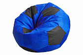 Кресло-Мешок "Мяч" (85*85) съемный чехол (Сине-черный) НЕЙЛОН