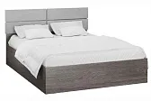 Корпус кровати 1,6 Теана (спальня) Ясень анкор темный/МДФ мрамор лайт