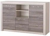 ОКТАВА Комод 2С2Я (спальня) Клабхаус серый