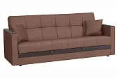 Диван Бетти (БД) 1 кат. Aqua 07 (коричневый велюр)