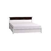 Норвуд 31 (спальня) Кровать 1800 Белый - Орех шоколадный