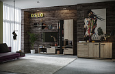 Oslo 333 (гостиная) Тумба ТВ малая Дуб Серый Craft - Черный