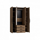 Nature 555 (спальня) Шкаф для одежды и белья Дуб табачный Craft-Черный